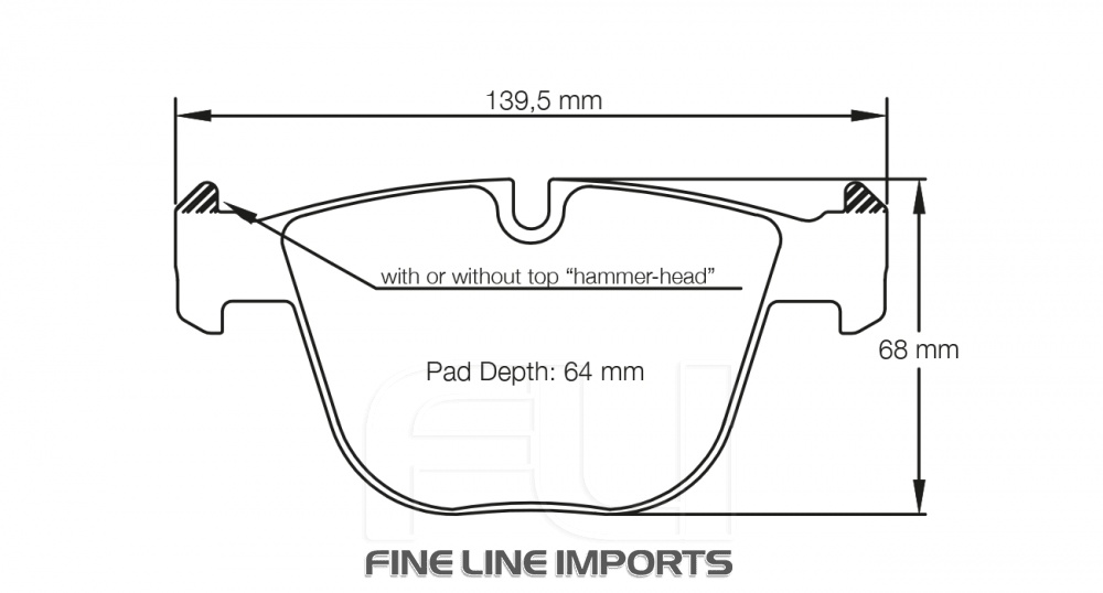 PAGID RSC 2 RACING BRAKE PADS FOR CERAMIC COMPOSITE DISCS