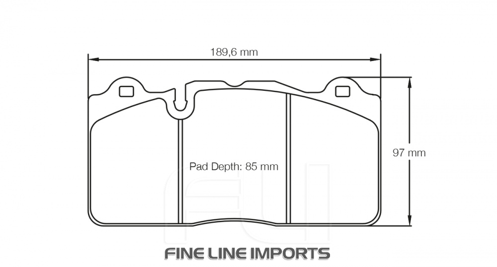 PAGID RSC 2 RACING BRAKE PADS FOR CERAMIC COMPOSITE DISCS