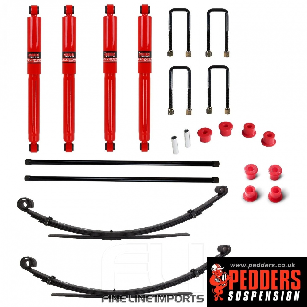 Pedders 1.5 Inch Suspension Lift Kit. WITH Torsion bars. Toyota Hilux Mk4 & 5 & MK3 IMPORT (Pedders-803165)