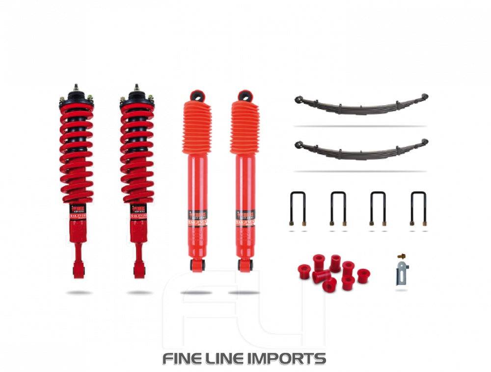 Pedders 1.75 Inch Extra Heavy Duty Load Carrying and Towing Kit. With Assembled Foam Cell Struts. Toyota Hilux Mk8 (Pedders-803385)