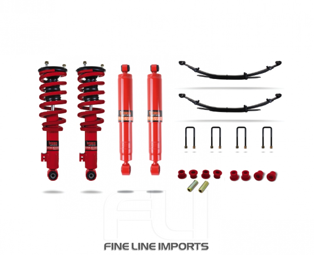 Pedders 1.75 Inch Suspension Lift Kit. With Improved Ride & Assembled struts. Nissan Navara D40 (Pedders-803390)
