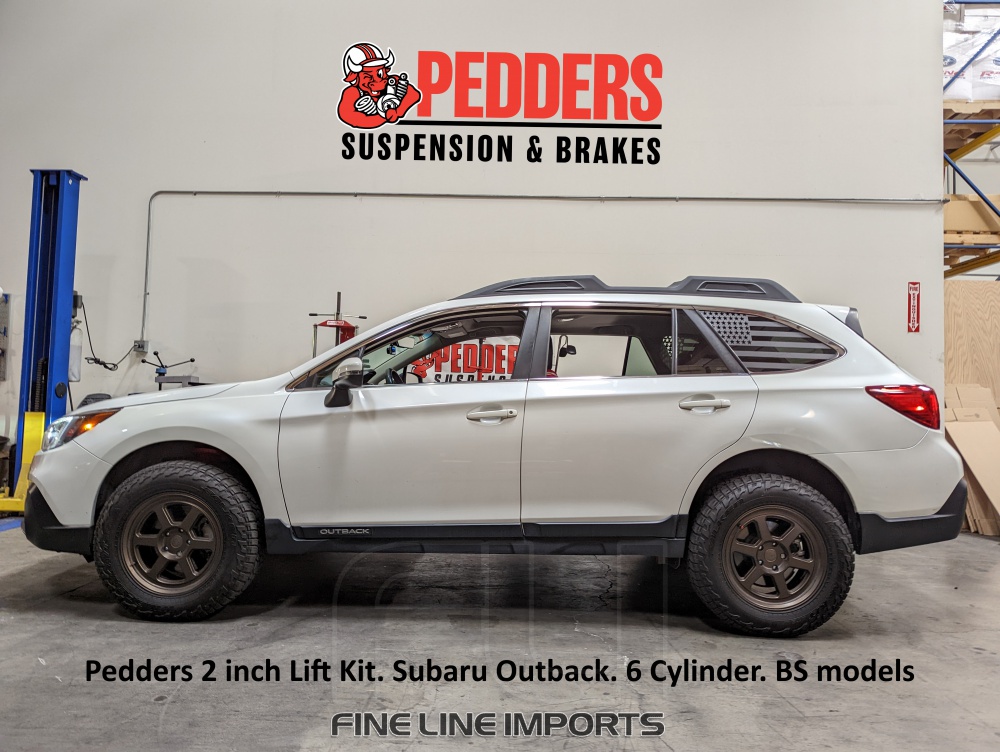 Pedders 2 inch Lift Kit. Subaru Outback. 6 Cylinder. BS models (Pedders-919141)