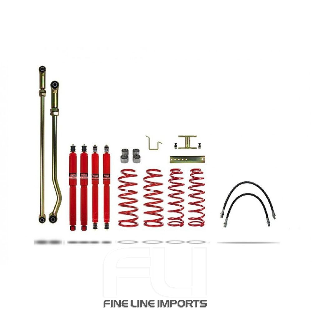 Pedders 4 Inch Suspension Lift Kit. Toyota Landcruiser 80 Series, ABS fitted models. LHD models ONLY (Pedders-803558)