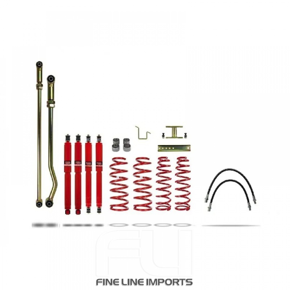 Pedders 4 Inch Suspension Lift Kit. Toyota Landcruiser 80 Series, ABS fitted models (Pedders-803096)