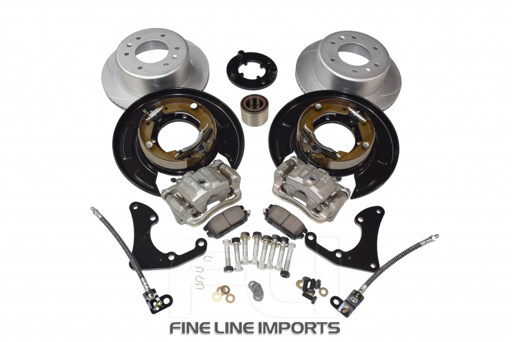 Pedders Brake Conversion Kit (eXcluding bearings). Isuzu Dmax 2012-on (Pedders-PBCK004X)