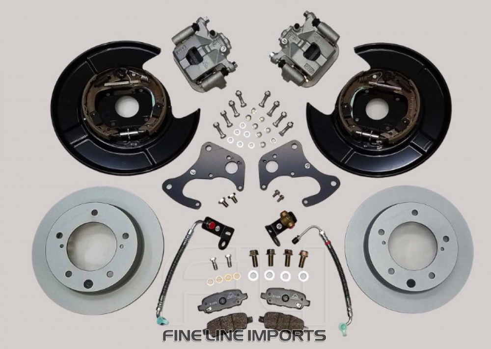 Pedders Brake Conversion Kit (eXcluding bearings). Suzuki Jimny JB67/JB74 (Pedders-PBCK009X)