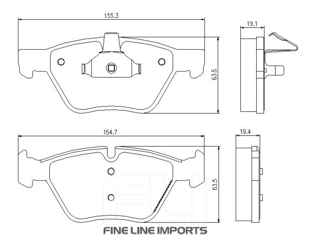 Pedders EURO Ceramic Brake Pads (Pedders-6720047E)