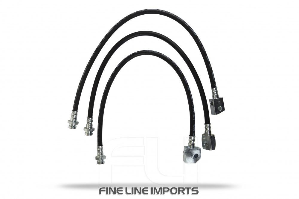 Pedders Extended Rubber Brake Hose Kit (ABS) (Pedders-5500)