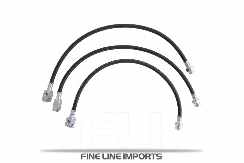 Pedders Extended Rubber Brake Hose Kit (ABS) (Pedders-5502)