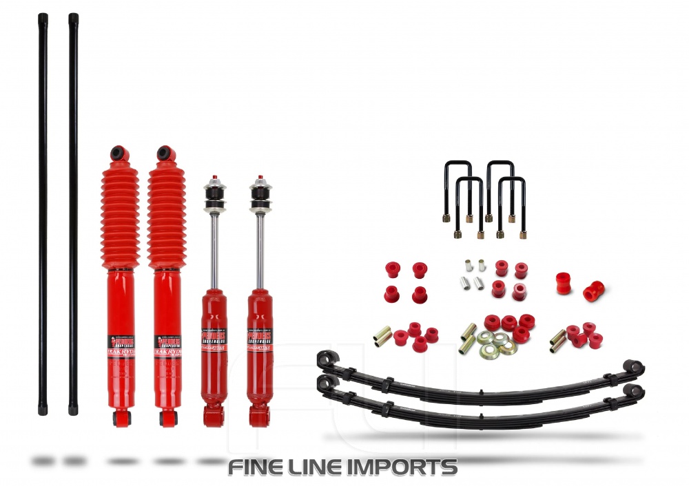 Pedders Heavy Duty Load Carrying and Towing Suspension Kit. Nissan Navara D21/22 Upto 1997 4WD ONLY (Pedders-803187)