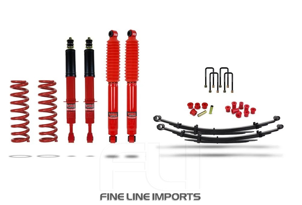 Pedders Heavy Duty Load Carrying and Towing Suspension Kit. Toyota Hilux Mk6 and 7 (Pedders-803157)