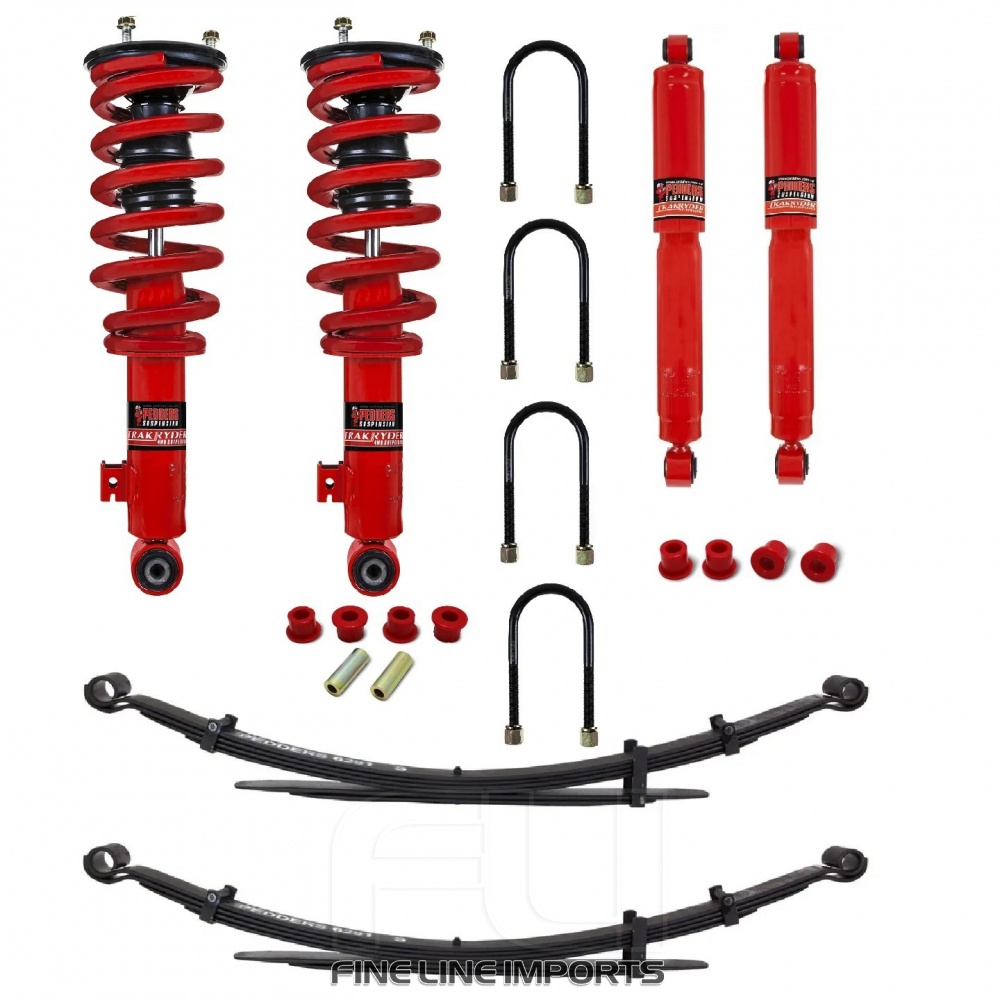 Pedders Heavy Duty Load Carrying and Towing Suspension Kit. With Assembled struts. Nissan Navara D40 (Pedders-803151)