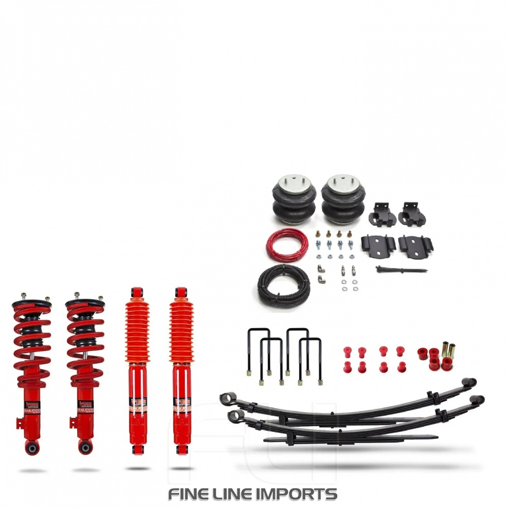 Pedders Heavy Duty Load Carrying and Towing Suspension Kit. With supplementary airbags.  Mitsubishi L200 (Pedders-803266)