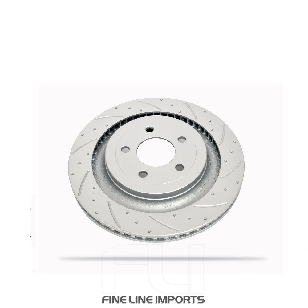 Pedders Slotted & Dimpled Geomet Coated Rotor (Pedders-6560088SGR)