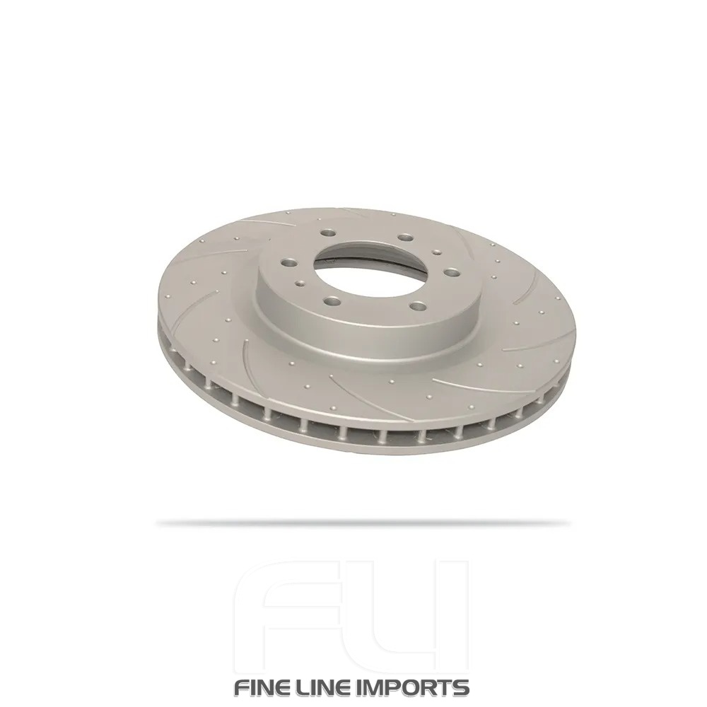 Pedders Slotted & Dimpled Geomet Coated Rotor (Pedders-6560089SGR)