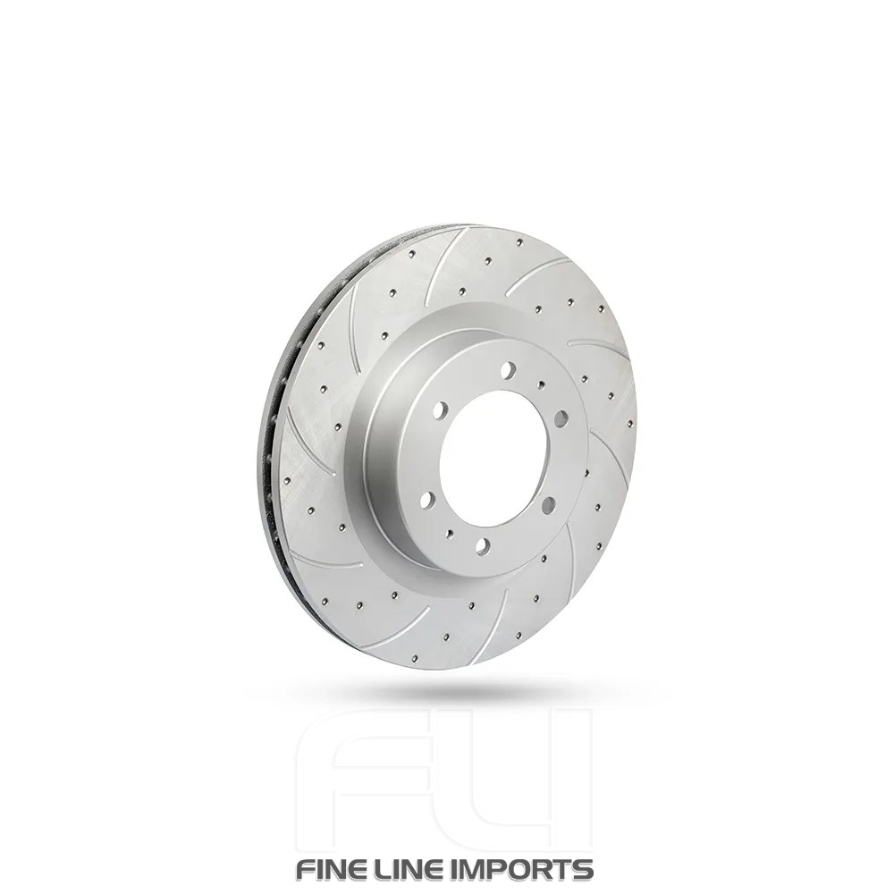 Pedders Slotted & Dimpled Geomet Coated Rotor (Pedders-6560091SGL)