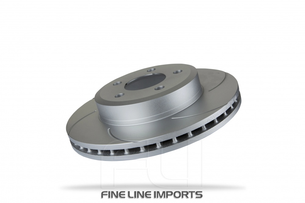 Pedders Slotted Geomet Coated Rotor (Pedders-6107230SGR)