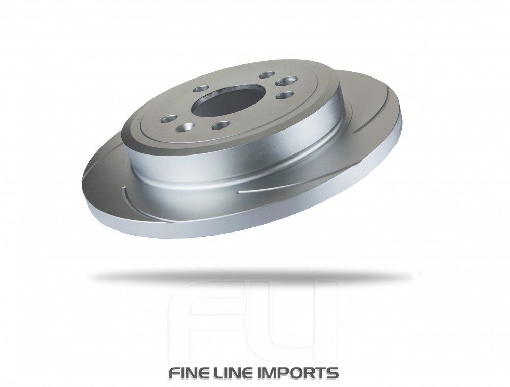 Pedders Slotted Geomet Coated Rotor (Pedders-6111680SGR)