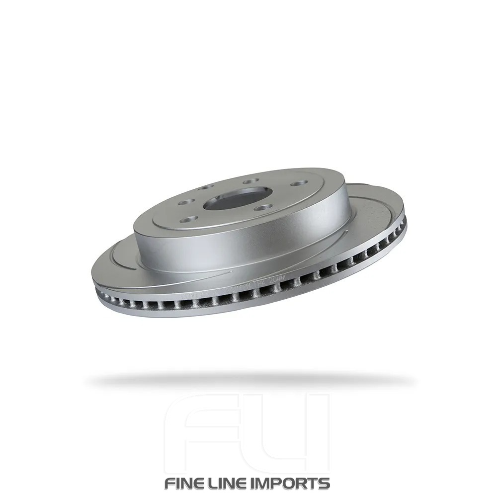 Pedders Slotted Geomet Coated Rotor (Pedders-6113870SGL)