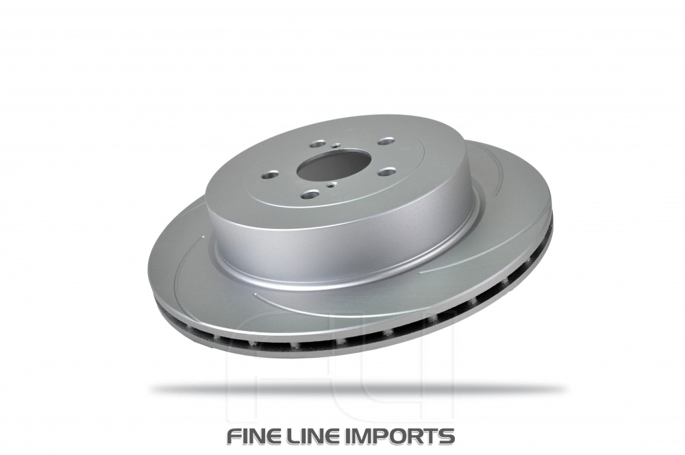 Pedders Slotted Geomet Coated Rotor (Pedders-6150655SGR)