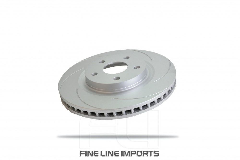 Pedders Slotted Geomet Coated Rotor (Pedders-6152028SGR)