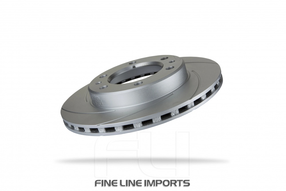 Pedders Slotted Geomet Coated Rotor (Pedders-6203850SGL)
