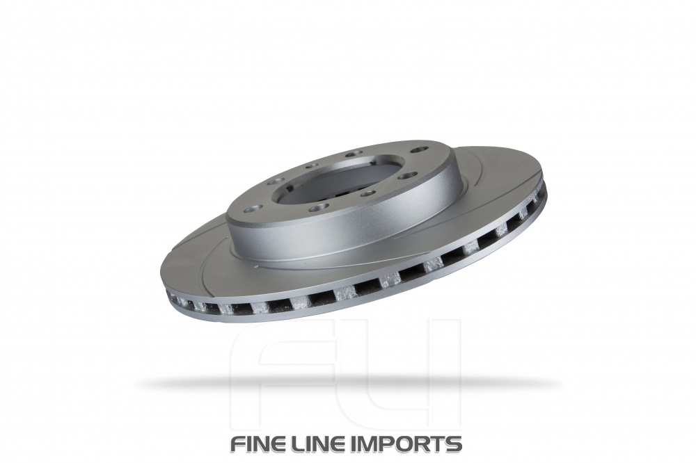 Pedders Slotted Geomet Coated Rotor (Pedders-6203850SGR)