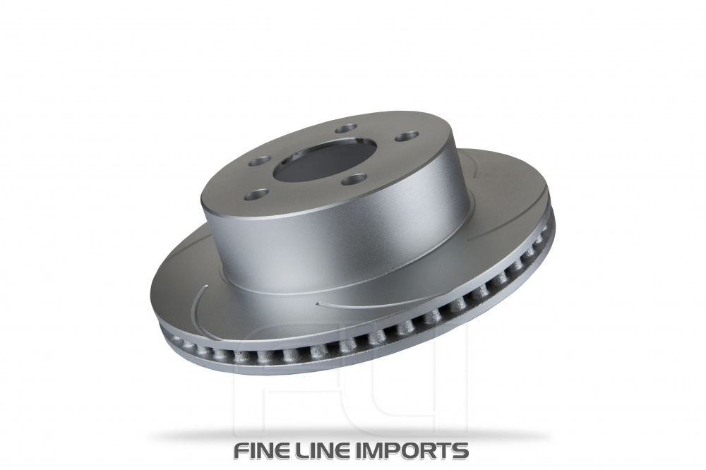 Pedders Slotted Geomet Coated Rotor (Pedders-6204160SGR)