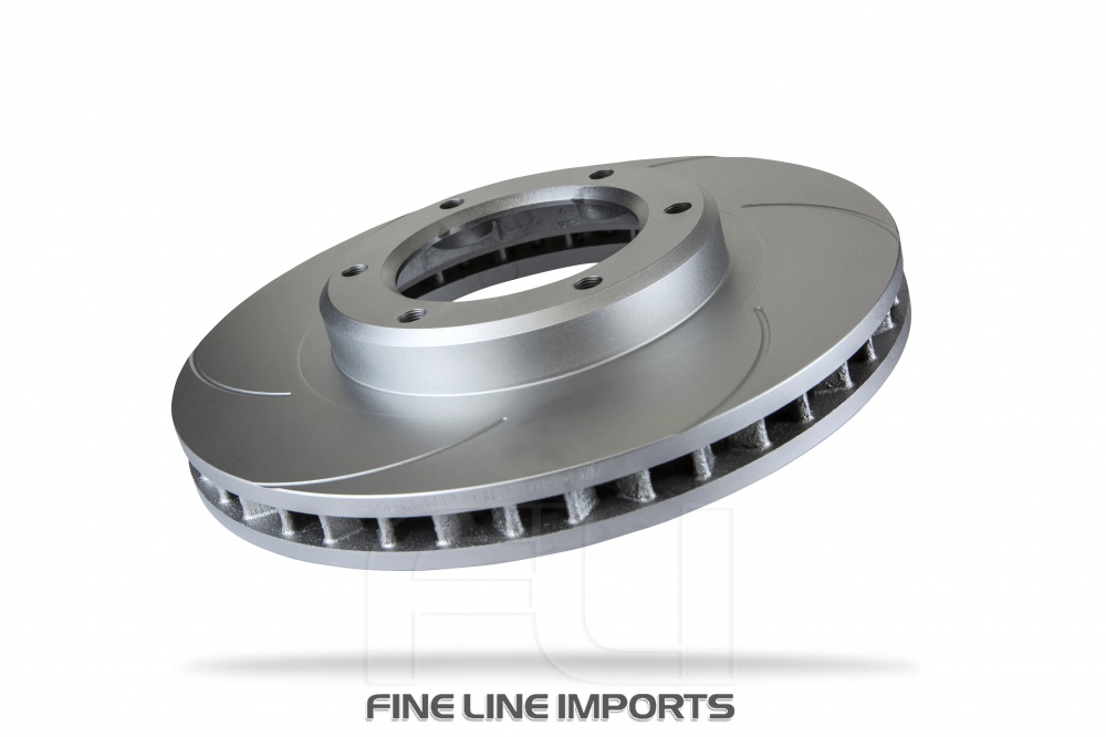 Pedders Slotted Geomet Coated Rotor (Pedders-6206090SGL)