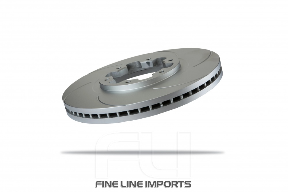 Pedders Slotted Geomet Coated Rotor (Pedders-6206150SGR)