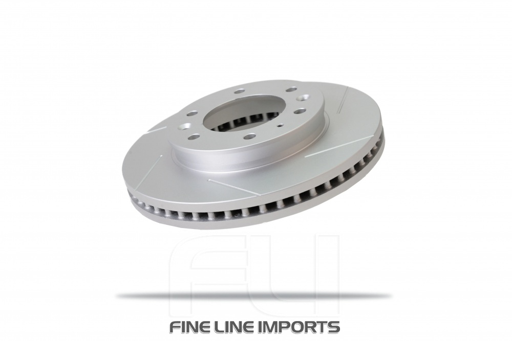 Pedders Slotted Geomet Coated Rotor (Pedders-6206632SGR)