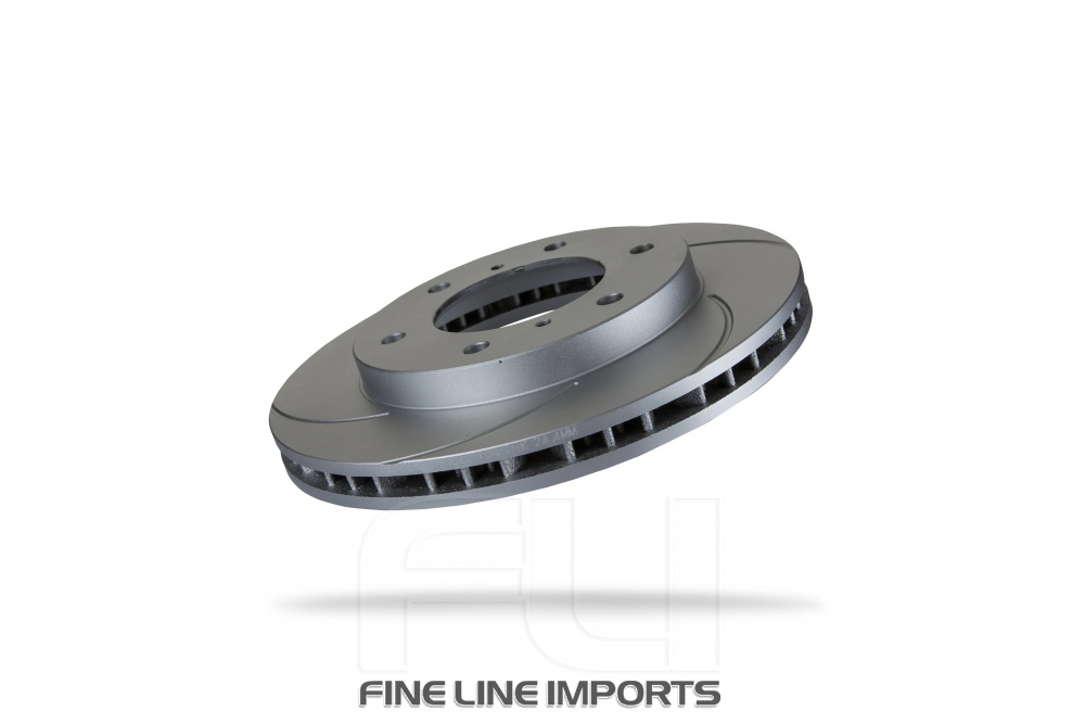Pedders Slotted Geomet Coated Rotor (Pedders-6206810SGL)