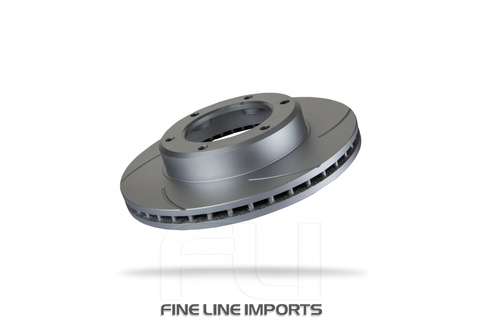 Pedders Slotted Geomet Coated Rotor (Pedders-6207270SGR)