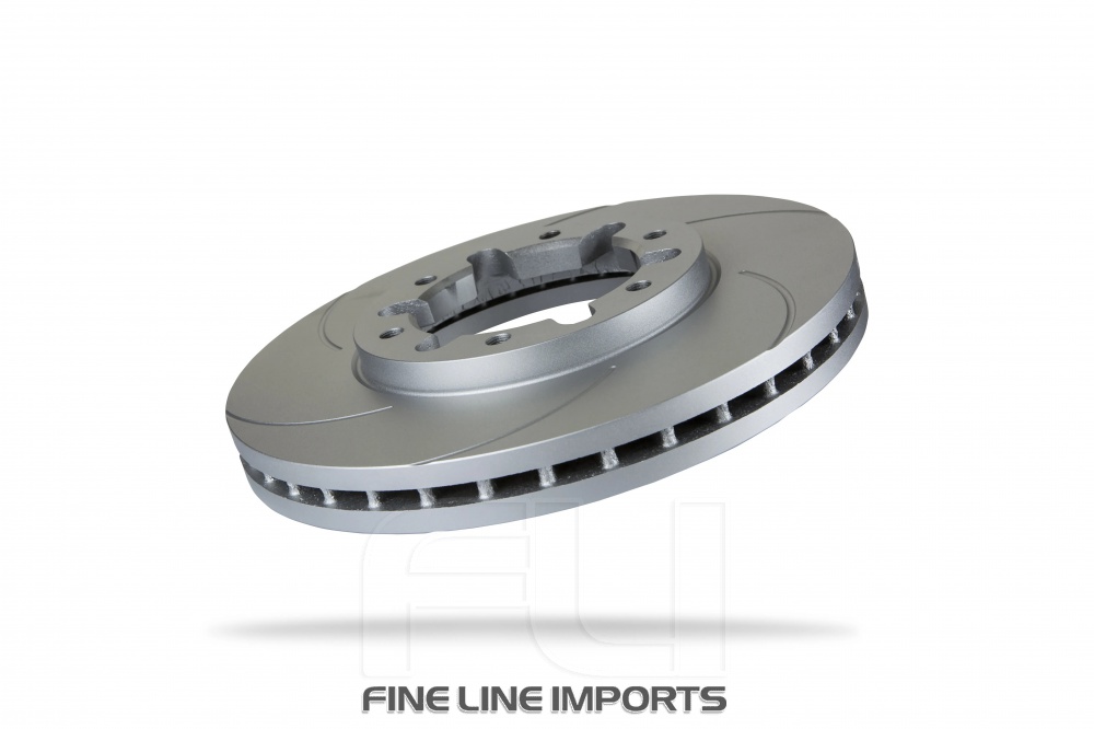 Pedders Slotted Geomet Coated Rotor (Pedders-6208290SGL)