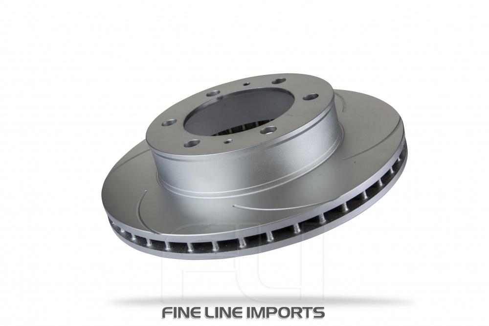 Pedders Slotted Geomet Coated Rotor (Pedders-6208450SGR)