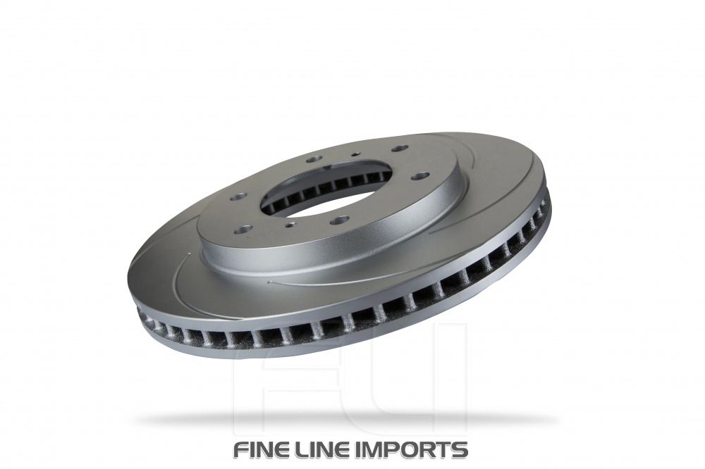Pedders Slotted Geomet Coated Rotor (Pedders-6208700SGR)