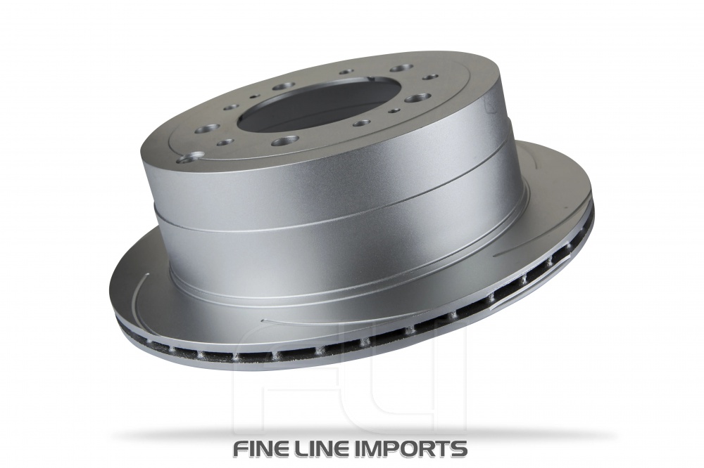 Pedders Slotted Geomet Coated Rotor (Pedders-6209380SGR)
