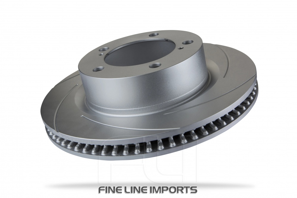 Pedders Slotted Geomet Coated Rotor (Pedders-6210990SGR)