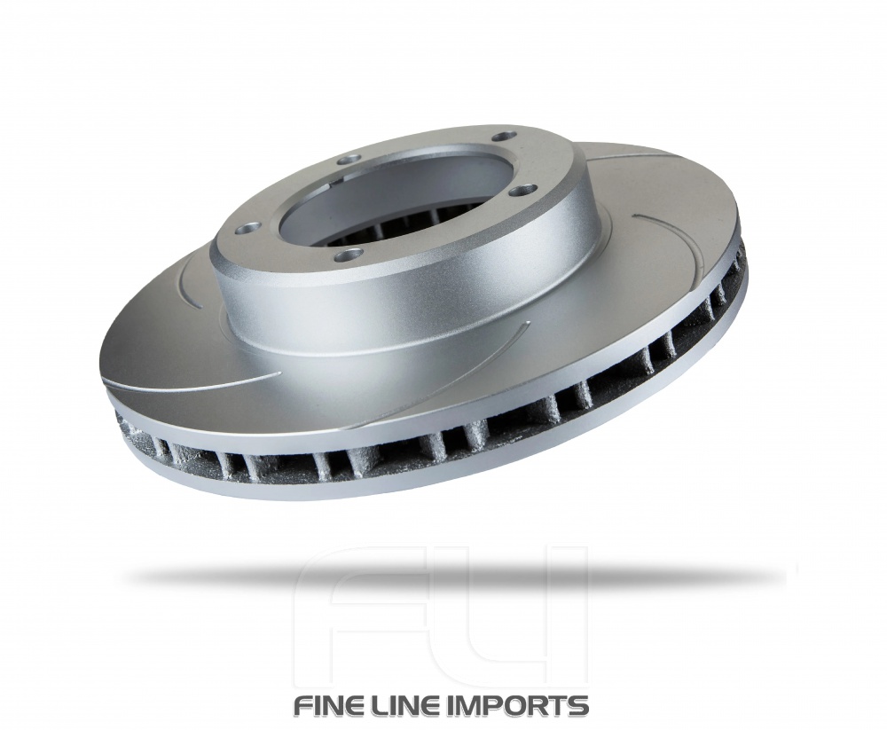 Pedders Slotted Geomet Coated Rotor (Pedders-6211760SGL)