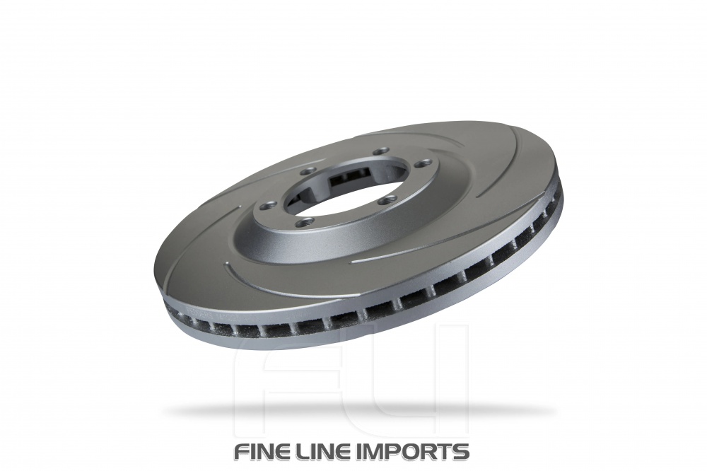 Pedders Slotted Geomet Coated Rotor (Pedders-6212200SGR)
