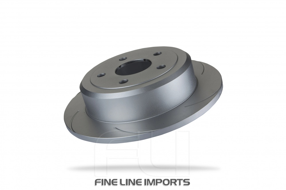Pedders Slotted Geomet Coated Rotor (Pedders-6212470SGR)