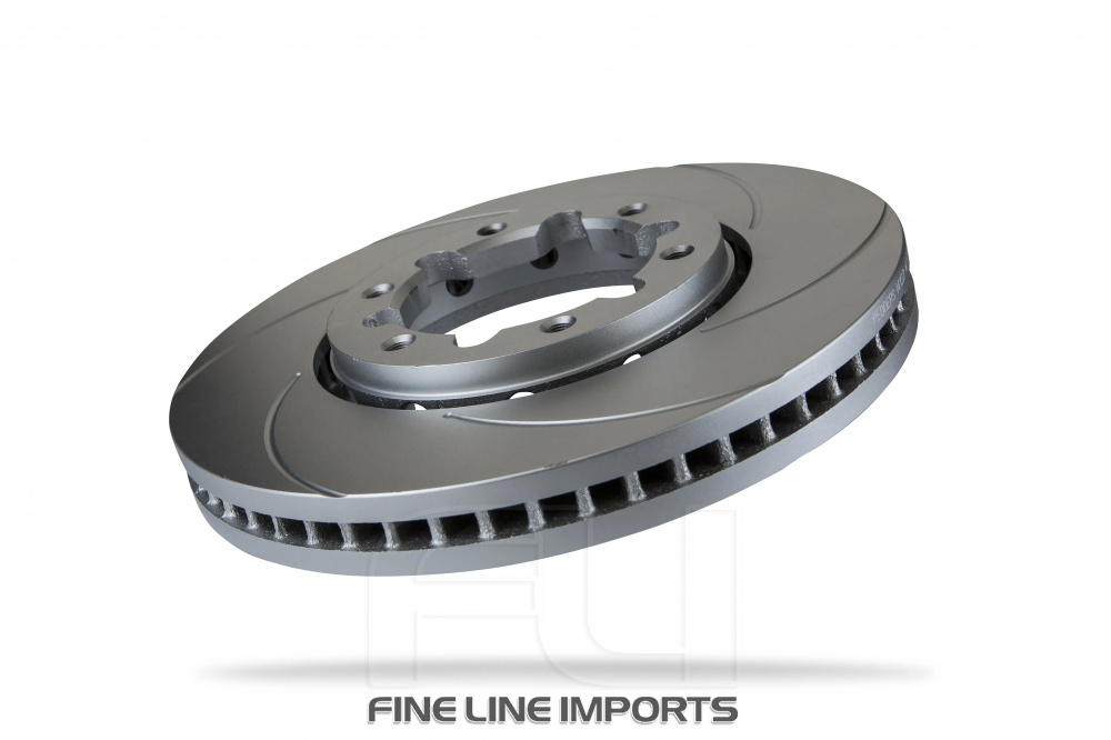 Pedders Slotted Geomet Coated Rotor (Pedders-6219120SGR)