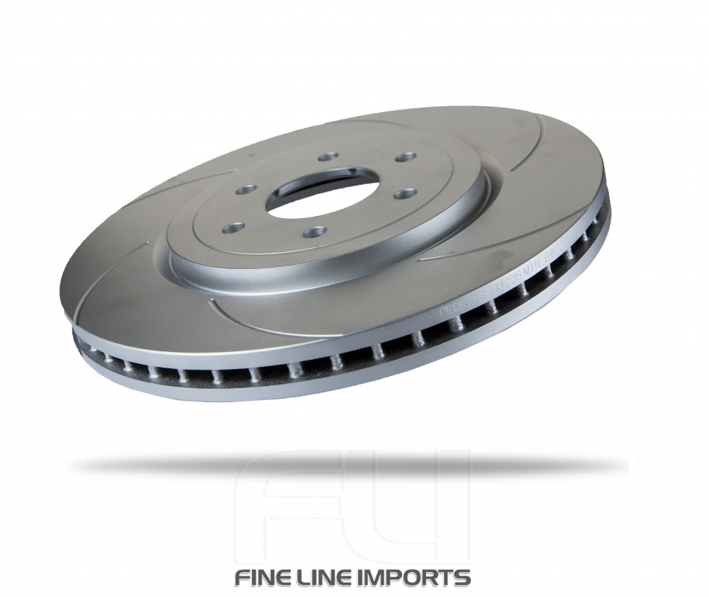 Pedders Slotted Geomet Coated Rotor (Pedders-6220360SGR)