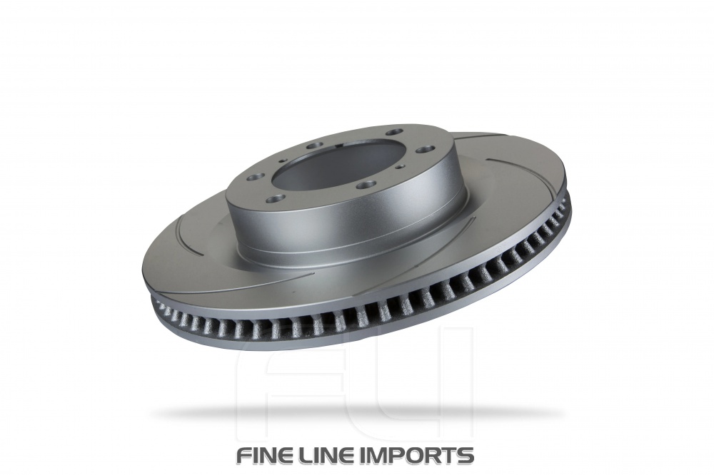 Pedders Slotted Geomet Coated Rotor (Pedders-6221850SGL)