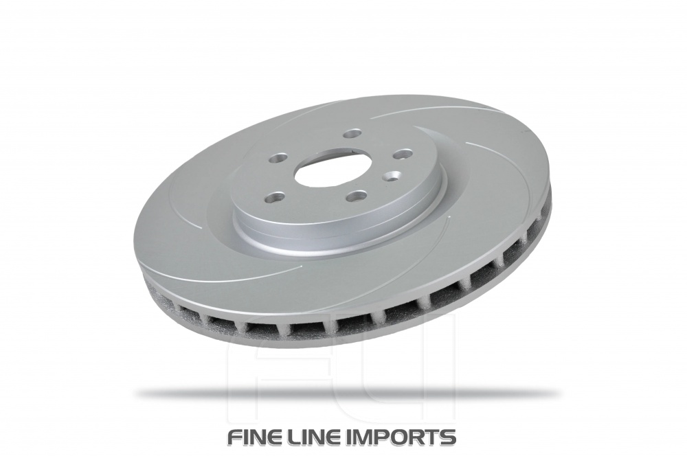 Pedders Slotted Geomet Coated Rotor (Pedders-6702604SGL)