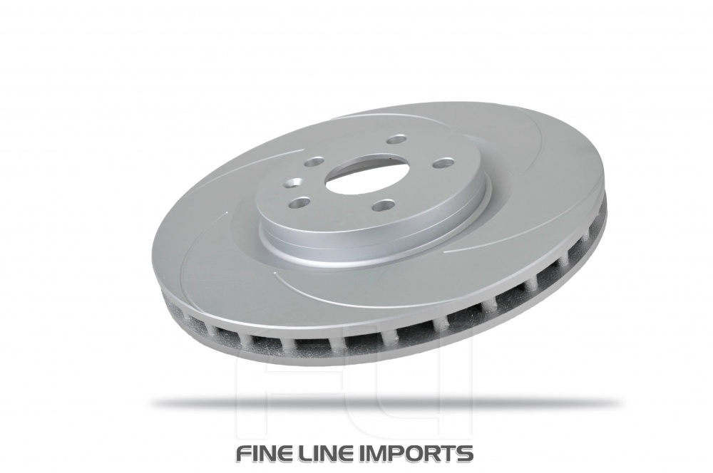 Pedders Slotted Geomet Coated Rotor (Pedders-6702604SGR)