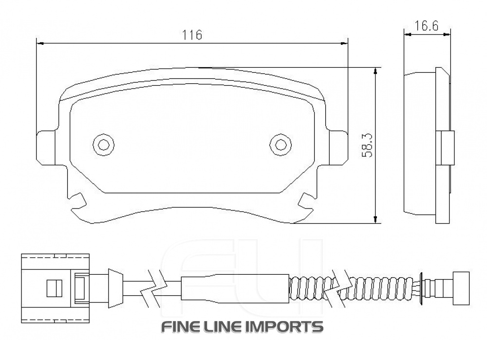 Pedders SportsRyder EURO Kevlar Ceramic Pads (Inc. Sensor) (Pedders-6720061E)