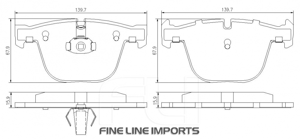 Pedders SportsRyder EURO Kevlar Ceramic Pads (Pedders-6720039E)