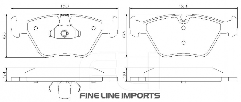 Pedders SportsRyder EURO Kevlar Ceramic Pads (Pedders-6720040E)