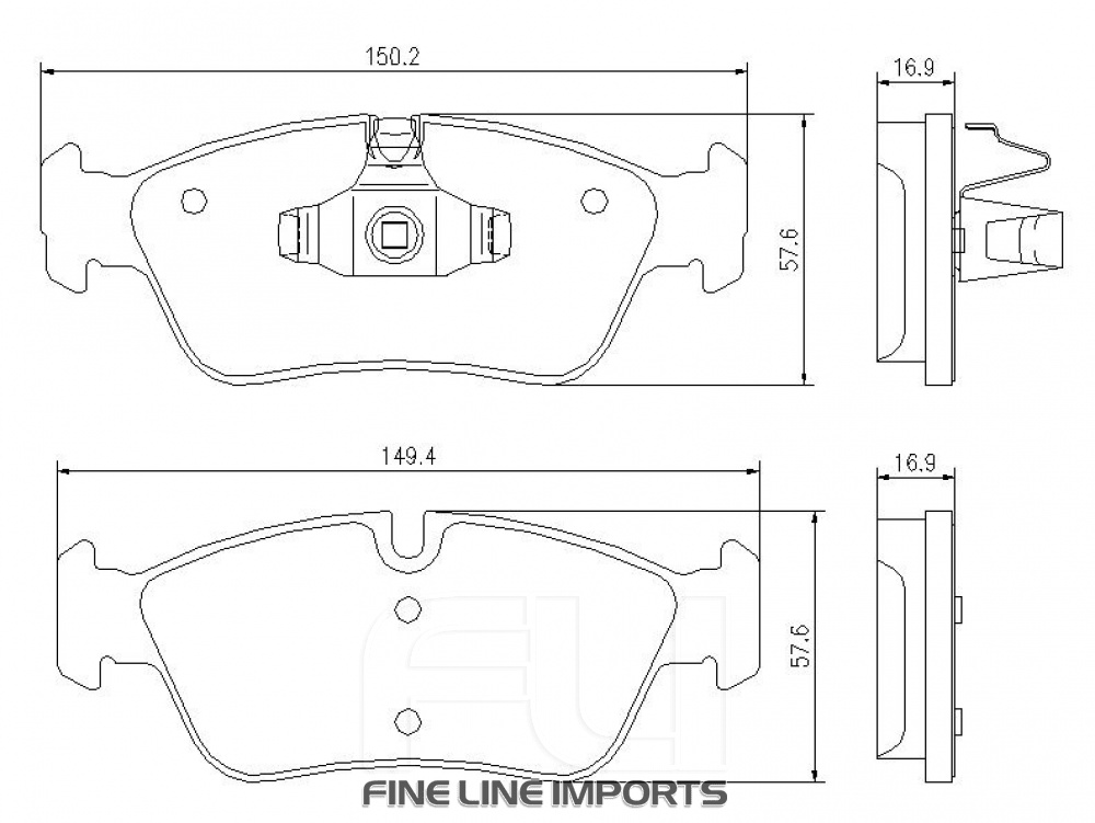 Pedders SportsRyder EURO Kevlar Ceramic Pads (Pedders-6720045E)